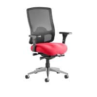 Dynamic Synchro Tilt Task Operator Chair Height Adjustable Arms Regent Black Back, Bergamot Cherry Seat Without Headrest High Back