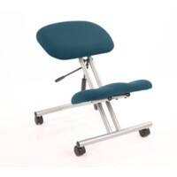 Dynamic Basic Tilt Task Operator Chair Without Arms Kneeler Maringa Teal Back, Silver Frame Without Headrest Medium Back