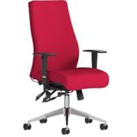 Dynamic Independent Seat & Back Posture Chair Bergamot Cherry Fabric Height Adjustable Arms Onyx Ergo Without Headrest High Back