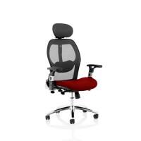 Dynamic Basic Tilt Executive Chair Height Adjustable Arms Sanderson II With Headrest High Back