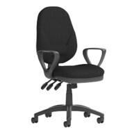 dynamic Eclipse XL III Operator Chair Permanent Contact Fabric Fixed Armrest Black 120 kg Eclipse Plus XL 670 x 670 x 1,000 mm