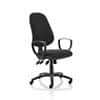 Dynamic Independent Seat & Back Task Operator Chair Fixed Arms Eclipse Plus XL Without Headrest High Back