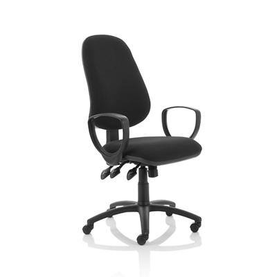 Dynamic Independent Seat & Back Task Operator Chair Fixed Arms Eclipse Plus XL Without Headrest High Back