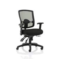 Dynamic Basic Tilt Task Operator Chair Folding & Height Adjustable Arms Portland III With Headrest Medium Back