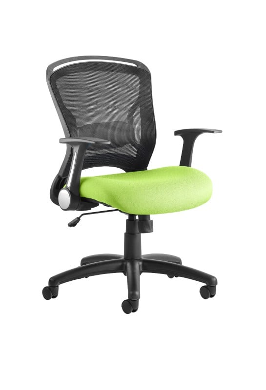 dynamic Zeus Operator Chair Basic Tilt Mesh Fabric Optional Armrest Black, Light Green 125 kg Zeus 670 x 670 x 910 mm