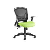 dynamic Zeus Operator Chair Basic Tilt Mesh Fabric Optional Armrest Black, Light Green 125 kg Zeus 670 x 670 x 910 mm