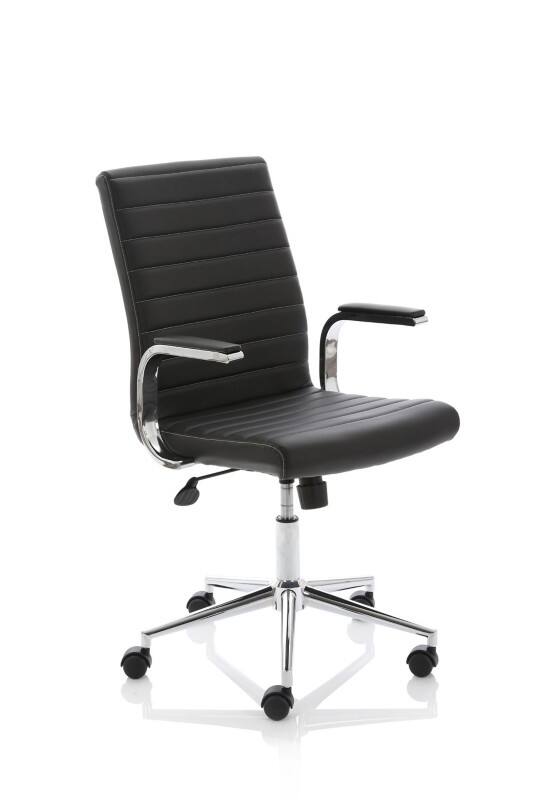 dynamic Era Executive Chair Basic Tilt Bonded leather Fixed Armrest Black 120 kg Ezra 560 x 580 x 980 mm