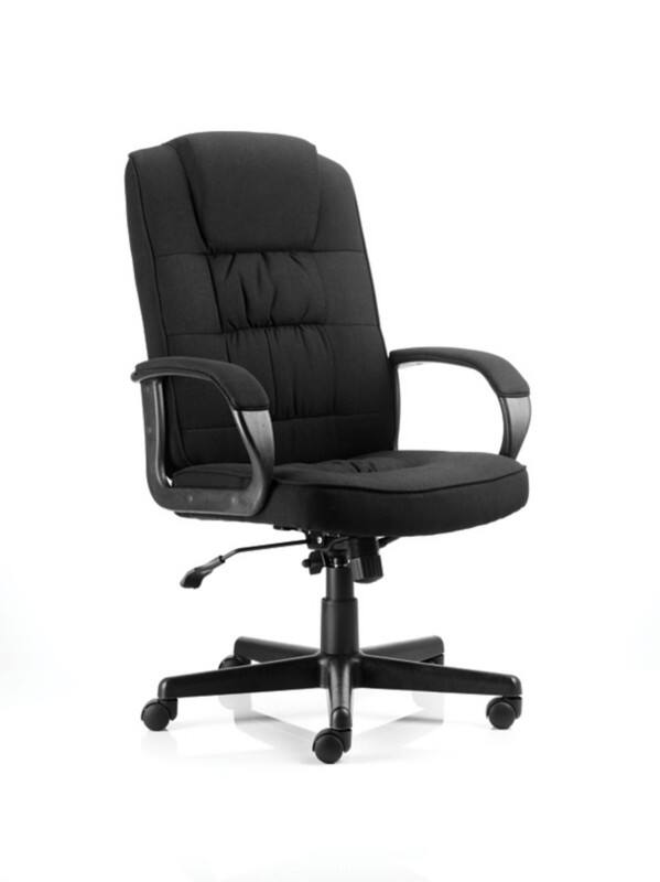 dynamic Moore Executive Chair Basic Tilt Fabric Fixed Armrest Black 125 kg Moore 680 x 680 x 1,130 mm