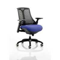 dynamic Flex Operator Chair Synchro Tilt Fabric Height-Adjustable Armrest Black, Blue 110 kg Flex 690 x 680 x 945 mm