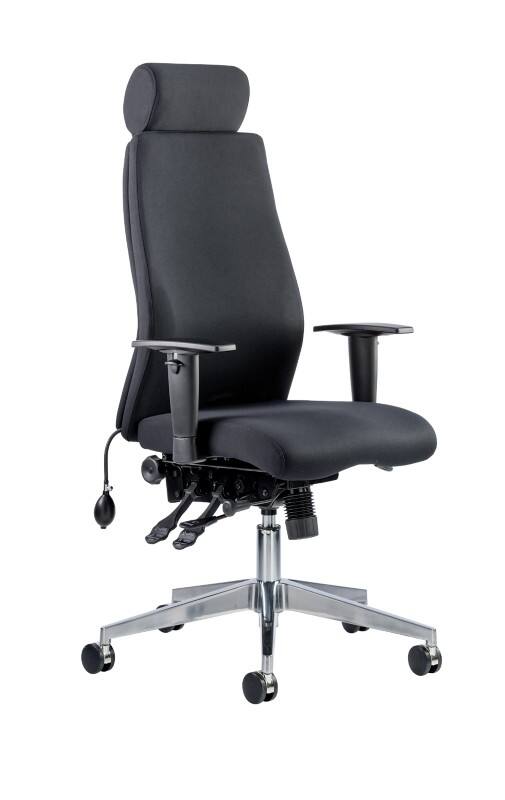 Adjustable Onyx Posture Chair with Headrest, High