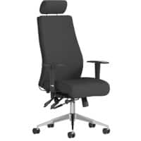 Dynamic Permanent Contact Backrest Posture Chair Height Adjustable Arms Onyx With Headrest High Back