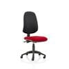 Dynamic Independent Seat & Back Task Operator Chair Without Arms Eclipse Plus XL III Black Back, Bergamot Cherry Seat Without Headrest High Back