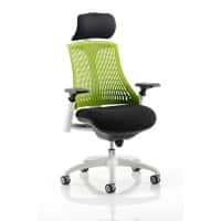 dynamic Flex Operator Chair Synchro Tilt Fabric Height-Adjustable Armrest Black, Green, White 110 kg Flex 690 x 680 x 945 mm