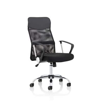 Dynamic Basic Tilt Executive Chair Fixed Arms Vegalite With Headrest High Back