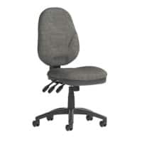 Dynamic Independent Seat & Back Task Operator Chair With Charcoal Grey Fabric Without Arms Eclipse Plus XL Without Headrest High Back