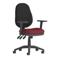 dynamic Eclipse XL III Operator Chair Permanent Contact Fabric Height-Adjustable Armrest Black, Red 120 kg Eclipse Plus XL 670 x 670 x 1,000 mm