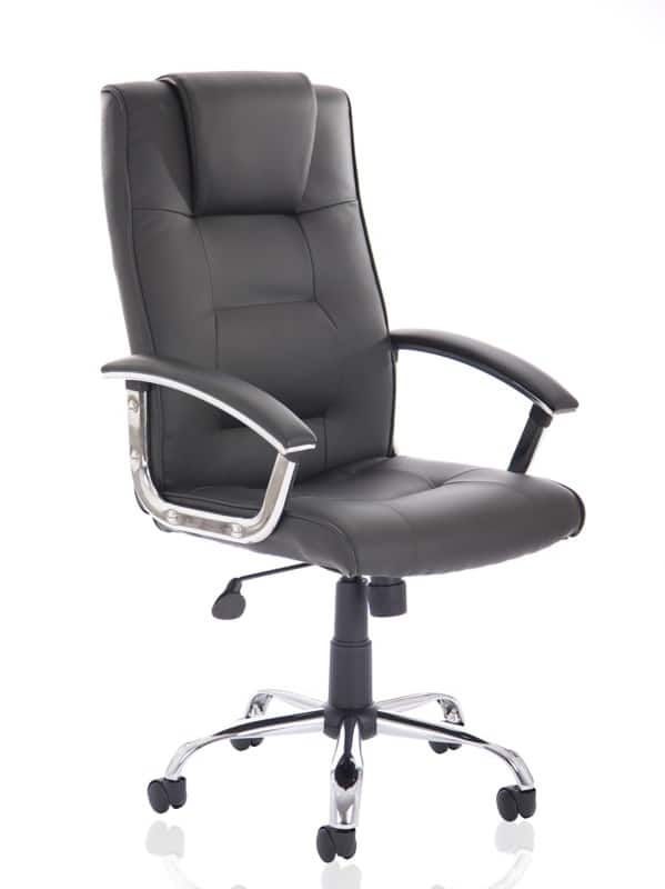 dynamic Executive Chair Basic Tilt Bonded leather Fixed Armrest Black 125 kg Thrift 635 x 690 x 1,110 mm