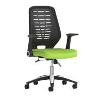 dynamic Relay Operator Chair Basic Tilt Fabric Optional Armrest Black, Light Green 110 kg Relay 650 x 610 x 980 mm