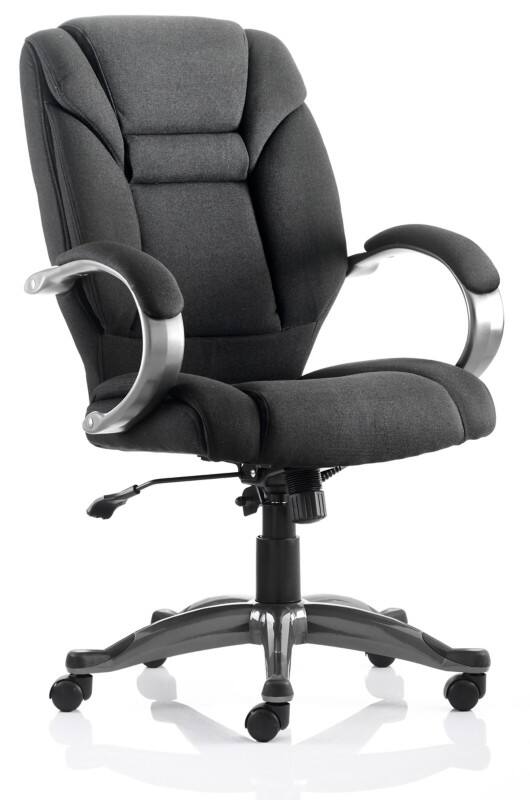 dynamic Galloway Executive Chair Basic Tilt Fabric Fixed Armrest Black 120 kg Galloway 670 x 810 x 1,050 mm