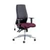 Dynamic Independent Seat & Back Posture Chair Height Adjustable Arms Onyx Black Back, Tansy Purple Seat Without Headrest High Back