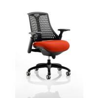 dynamic Flex Operator Chair Synchro Tilt Fabric Height-Adjustable Armrest Black, Red 110 kg Flex 690 x 680 x 945 mm