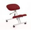 Dynamic Task Operator Chair Without Arms Kneeler Ginseng Chilli Seat, Silver Frame Without Headrest Medium Back