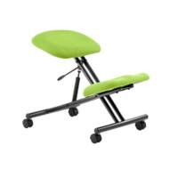 Dynamic Kneeling Stool Without Arms Kneeler Myrrh Green Seat, Black Frame Without Headrest Medium Back