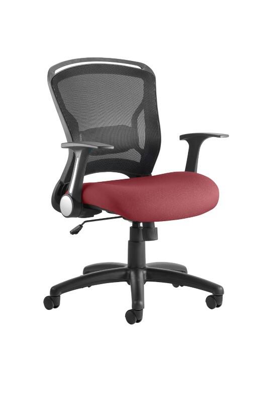dynamic Zeus Operator Chair Basic Tilt Fabric Optional Armrest Black, Red 125 kg Zeus 670 x 670 x 910 mm