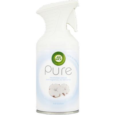 Air Wick Pure Soft Cotton Air Freshener Spray Subtle and Delicate Fragrance Odour Neutralising 250ml