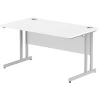 dynamic Impulse Straight Desk Rectangular White Cantilever 1,400 (W) x 800 (D) x 730 (H) mm MFC (Melamine Faced Chipboard)