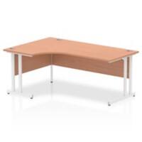 dynamic Impulse Left Hand Desk Corner Beech Cantilever 1,800 (W) x 1,200 (D) x 730 (H) mm MFC (Melamine Faced Chipboard)