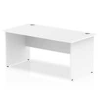 dynamic Impulse Office Desk Rectangular White Base panel 1,600 (W) x 800 (D) x 730 (H) mm MFC (Melamine Faced Chipboard)