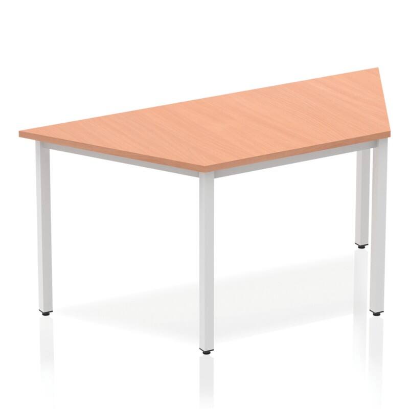 dynamic Impulse Conference Table Trapezoidal Beech 4 Metal legs 1,600 (W) x 800 (D) x 740 (H) mm MFC (Melamine Faced Chipboard)