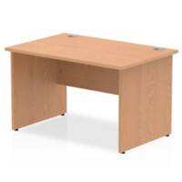 dynamic Impulse Office Desk Rectangular Oak Base panel 1,200 (W) x 800 (D) x 730 (H) mm MFC (Melamine Faced Chipboard)
