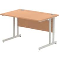 dynamic Impulse Straight Desk Rectangular Oak Cantilever 1,200 (W) x 800 (D) x 730 (H) mm MFC (Melamine Faced Chipboard)
