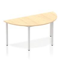 dynamic Impulse Conference Table Semi-circular Maple 4 Metal legs 1,600 (W) x 800 (D) x 740 (H) mm MFC (Melamine Faced Chipboard)