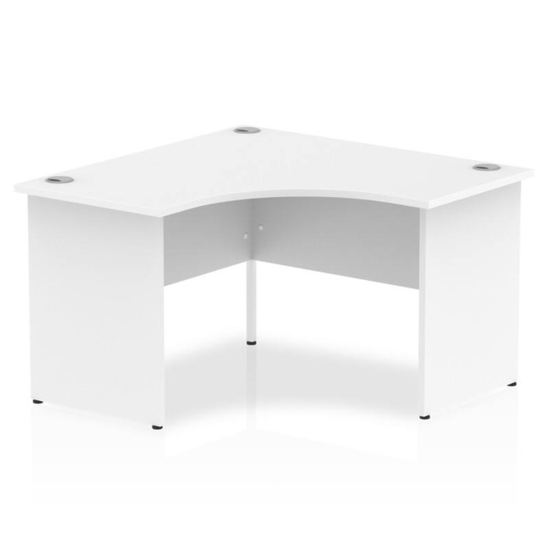 dynamic Impulse Corner Desk Corner White Base panel 1,200 (W) x 1,200 (D) x 730 (H) mm MFC (Melamine Faced Chipboard)