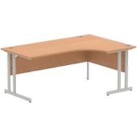 dynamic Impulse Crescent Desk Freeform Oak Cantilever 1,800 (W) x 1,200 (D) x 730 (H) mm MFC (Melamine Faced Chipboard)