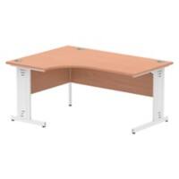 dynamic Impulse Left Hand Desk Freeform Beech Cantilever 1,600 (W) x 1,200 (D) x 730 (H) mm MFC (Melamine Faced Chipboard)