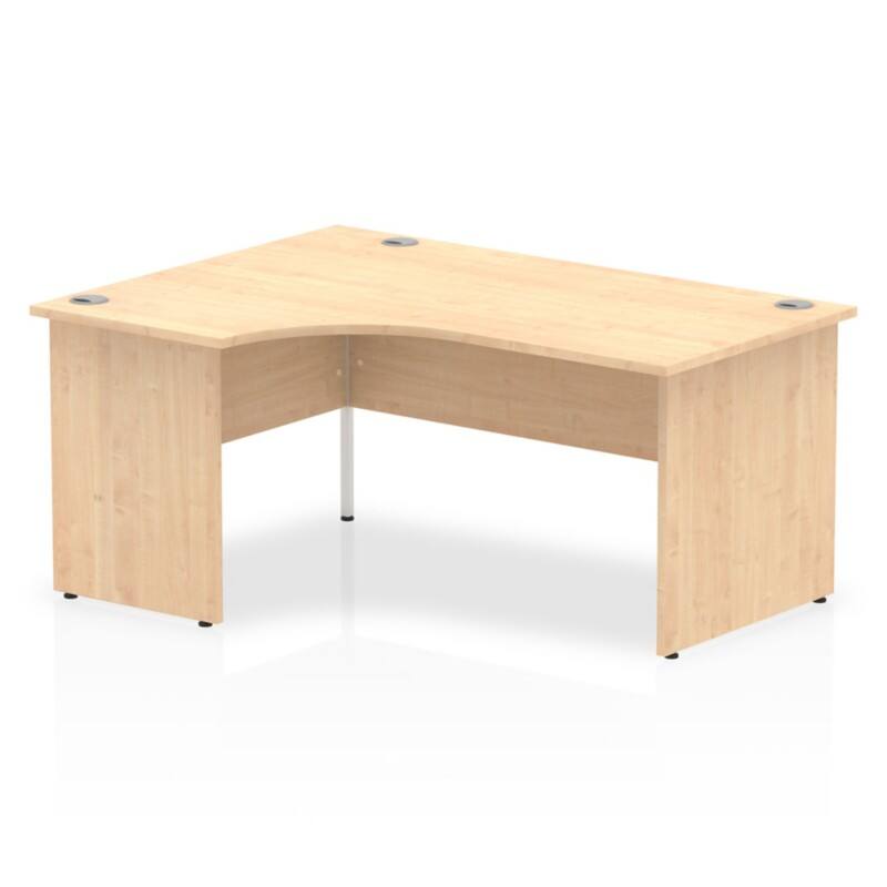 dynamic Impulse Left Hand Desk Corner Maple Base panel 1,600 (W) x 1,200 (D) x 730 (H) mm MFC (Melamine Faced Chipboard)