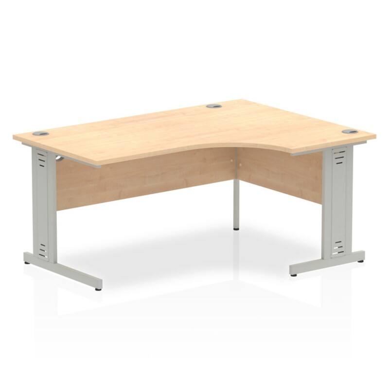 dynamic Impulse Right Hand Desk Corner Maple Cantilever 1,600 (W) x 1,200 (D) x 730 (H) mm MFC (Melamine Faced Chipboard)