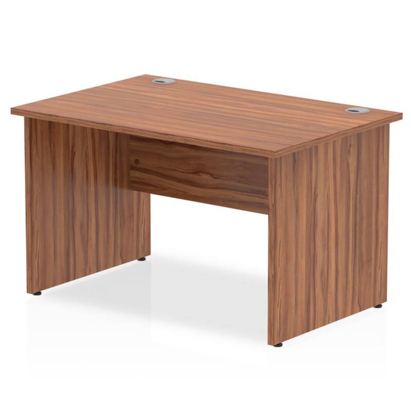 dynamic Impulse Office Desk Rectangular Walnut Base panel 1,200 (W) x 800 (D) x 730 (H) mm MFC (Melamine Faced Chipboard)