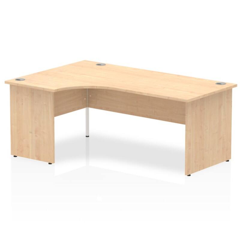 dynamic Impulse Left Hand Desk Corner Maple Base panel 1,800 (W) x 1,200 (D) x 730 (H) mm MFC (Melamine Faced Chipboard)