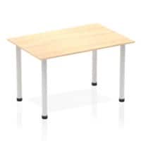 dynamic Impulse Conference Table Rectangular Maple 4 Metal legs 1,200 (W) x 800 (D) x 740 (H) mm MFC (Melamine Faced Chipboard)