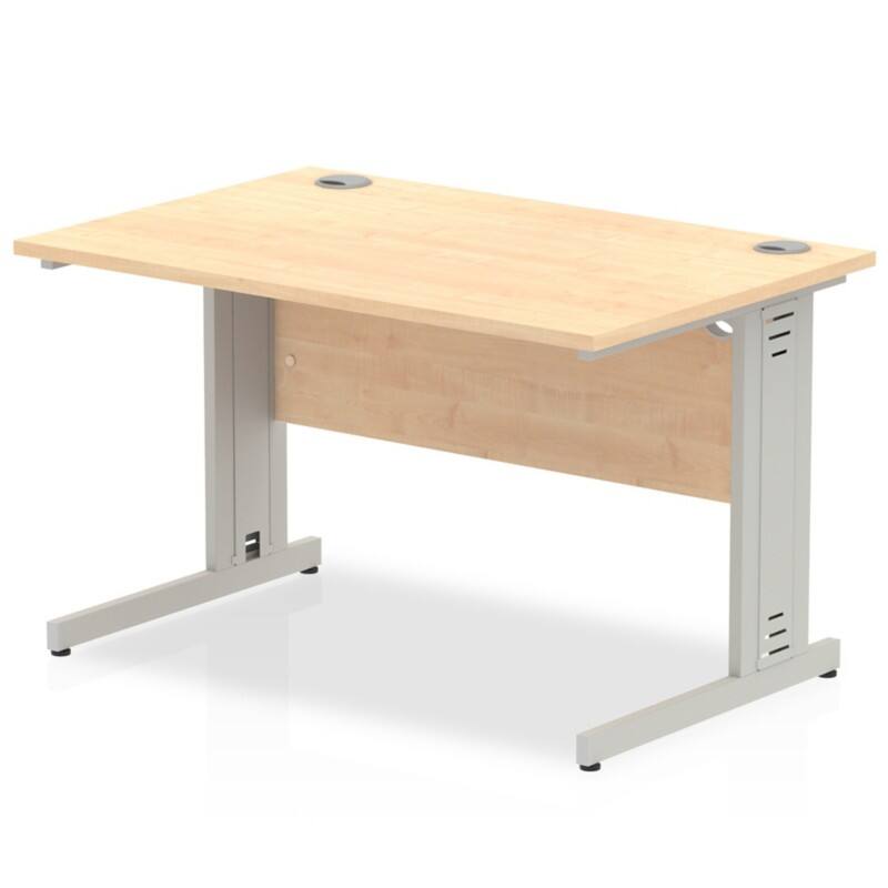 dynamic Impulse Office Desk Rectangular Maple Cantilever 1,200 (W) x 800 (D) x 730 (H) mm MFC (Melamine Faced Chipboard)