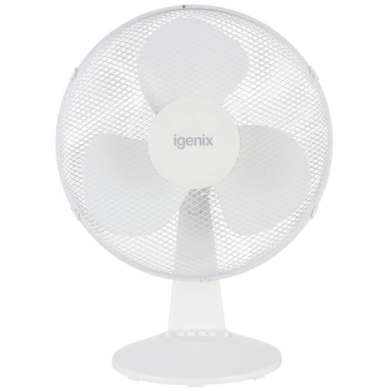 igenix Desk Fan Main 3 Speeds 53 cm White DF1610 40.6 cm