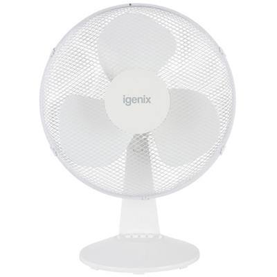 igenix Desk Fan DF1610 50 W 16 inch White 1 Speed Settings 42 x 26 x 53 cm