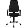 TOPSTAR Permanent Contact Operator Chair Fixed Armrest Power Star Profi Fabric Black