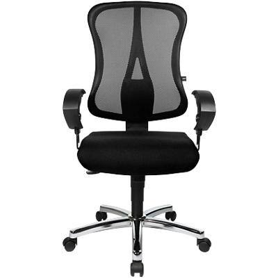 TOPSTAR Synchro Tilt Office Chair Fixed Armrest Head Point SY Deluxe Black