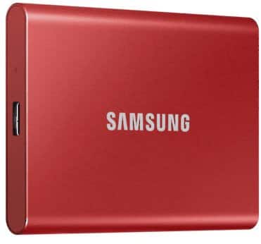 Samsung 500 GB External SSD USB-C 3.0 Red